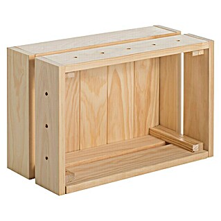 Astigarraga Home Box Caja de madera (L x An x Al: 18 x 38,4 x 25,6 cm, Madera de pino)