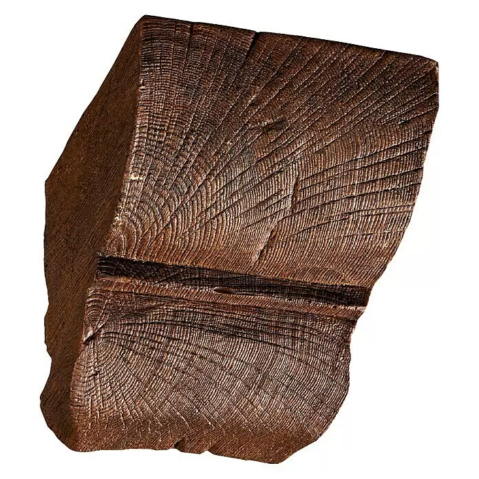 Dekoelement - Konsole, Dunkelbraun, 9 x 12 x 13,5 cm - Vorderansicht