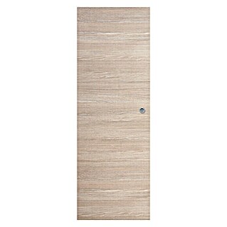 Solid Elements Puerta corredera de madera Roble Gris (72,5 x 203 cm, Roble Gris, Maciza, Con uñero)