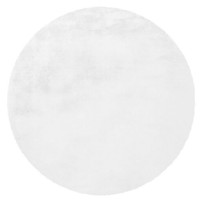 Kayoom Teppich rund (Weiß, Durchmesser: 160 cm)