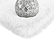 Kayoom Teppich rund Rabbit (Weiß, Durchmesser: 160 cm, 100 % Polyester)