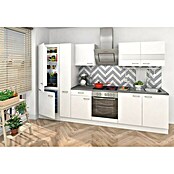 Respekta Composición de cocina (Ancho: 300 cm, Con dispositivos eléctricos, Blanco)