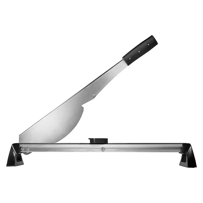Wolfcraft Laminatschneider LC 600 - Geeignet für: Laminat, Schnittbreite: 465 mm, Material: Aluminium - Professioneller Hebelschneider für präzise Schnitte in Küche und Gastronomie. Das scharfe Messer sorgt für saubere Ergebnisse.