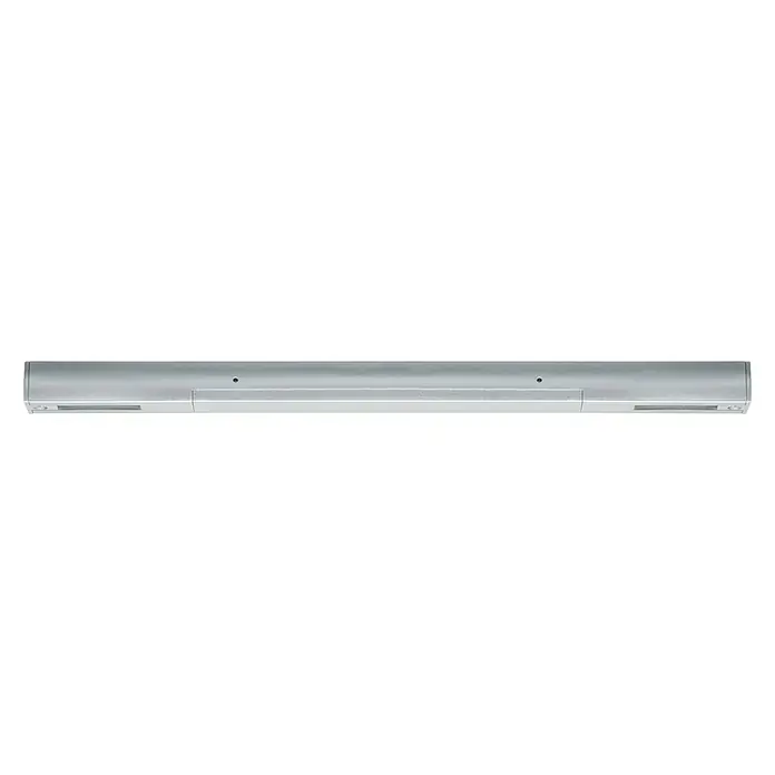 Paulmann URail Mittel-Einspeisung - L x B x H: 304 x 18 x 18 mm, Chrom matt - Eine elegante, silberne Unterschrankleuchte, die sich ideal zur Beleuchtung von Arbeitsflächen eignet und eine moderne Ästhetik bietet.