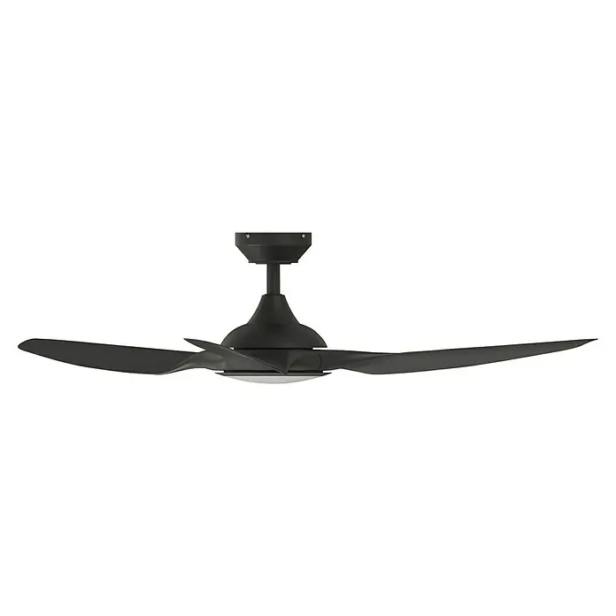 Arte confort Ventilador de techo Velez - Negro, 132 cm, 35 W, Blanco neutro - Elegante ventilador de techo negro. Su diseño de tres aspas añade un toque elegante y contemporáneo a cualquier espacio.