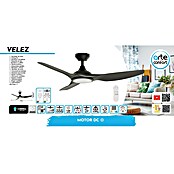 Arte confort Ventilador de techo Velez (Negro, 132 cm, 35 W, Blanco neutro) | BAUHAUS