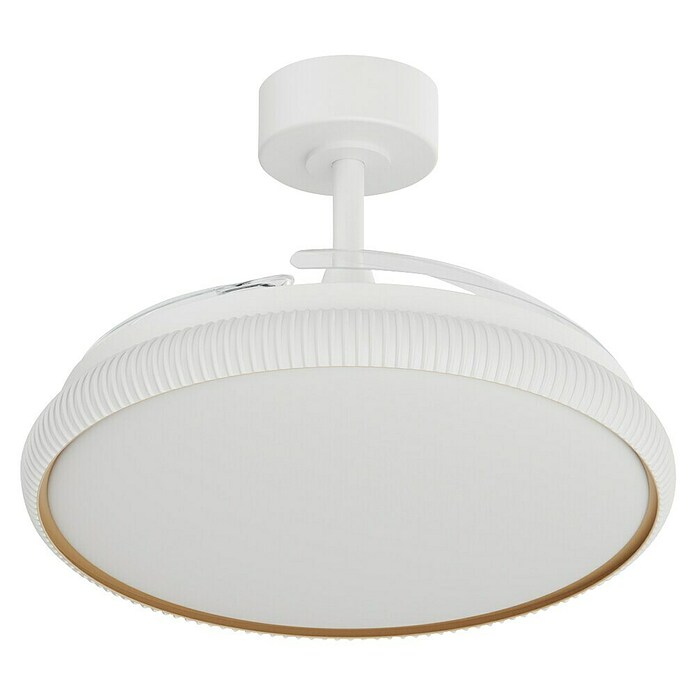 Arte confort Ventilador de techo Ruvik (Blanco, 107 cm, 25,5 W, Blanco cálido) | BAUHAUS