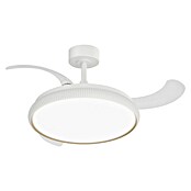 Arte confort Ventilador de techo Ruvik (Blanco, 107 cm, 25,5 W, Blanco cálido) | BAUHAUS
