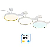 Arte confort Ventilador de techo Ruvik (Blanco, 107 cm, 25,5 W, Blanco cálido) | BAUHAUS
