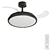 Arte confort Ventilador de techo Ruvik M (Negro, 107 cm, 25,5 W, Blanco cálido) | BAUHAUS