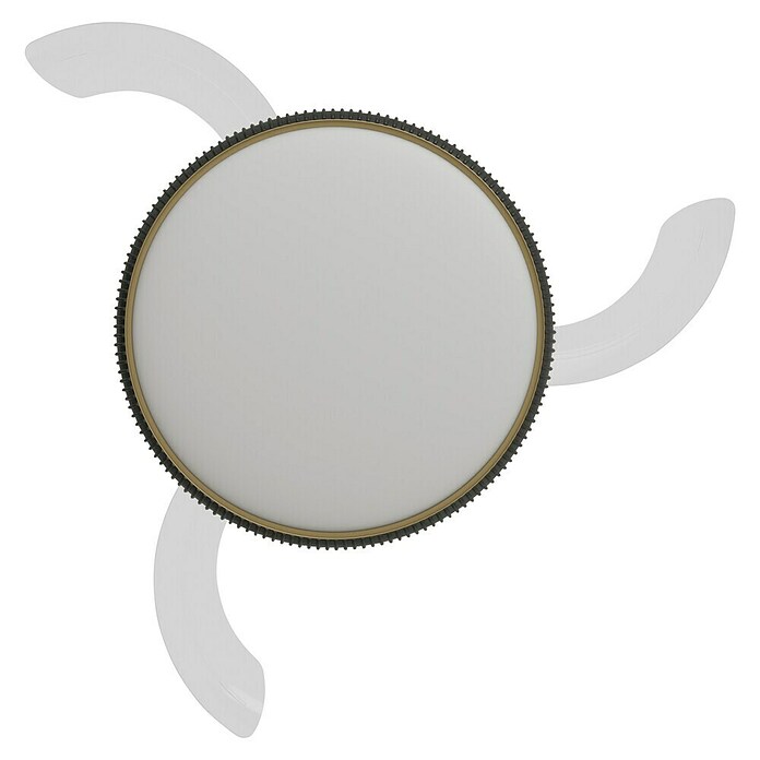 Arte confort Ventilador de techo Ruvik M (Negro, 107 cm, 25,5 W, Blanco cálido) | BAUHAUS