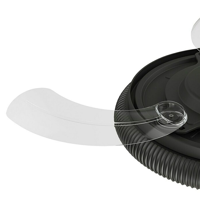 Arte confort Ventilador de techo Ruvik M (Negro, 107 cm, 25,5 W, Blanco cálido) | BAUHAUS