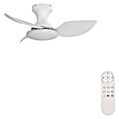 Arte confort Ventilador de techo Zeilo (Blanco, 79 cm, 30 W, Blanco cálido) | BAUHAUS