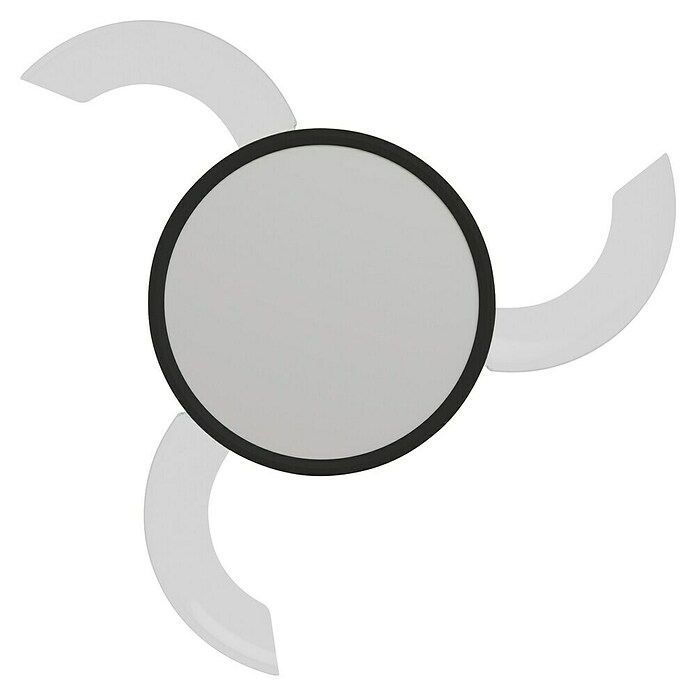 Arte confort Ventilador de techo Vetra M (Negro, 107 cm, 29,8 W, Blanco cálido) | BAUHAUS