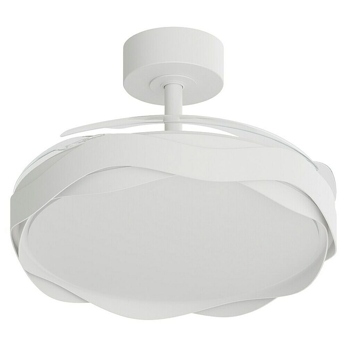 Arte confort Ventilador de techo Yeron M (Blanco, 107 cm, 29,3 W, Blanco cálido) | BAUHAUS
