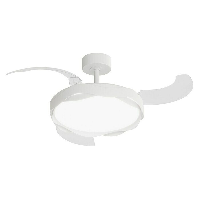 Arte confort Ventilador de techo Yeron M (Blanco, 107 cm, 29,3 W, Blanco cálido) | BAUHAUS