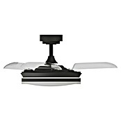 Arte confort Ventilador de techo Tivar S (Negro, 91 cm, 30 W, Blanco cálido) | BAUHAUS