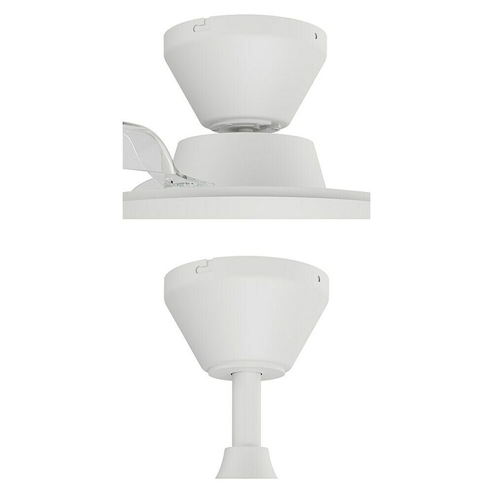 Arte confort Ventilador de techo Nuna XS (Blanco, 71 cm, 30 W, Blanco cálido) | BAUHAUS