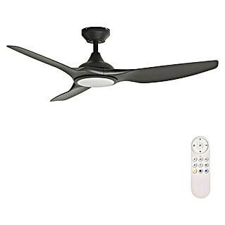 Arte confort Ventilador de techo Velez (Negro, 132 cm, 35 W, Blanco neutro)