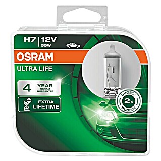 Osram Set reflektorskih uložaka s ugrađenim halogenim žaruljama Ultra Life Duo Box H7 (H7, 2 Kom.)