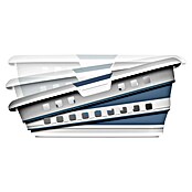 Wäschekorb faltbar (L x B x H: 61,5 x 45 x 27,8 cm, Blau / Grau, 45 l) | BAUHAUS