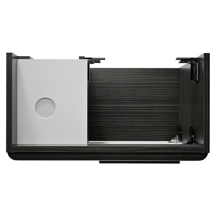 Camargue Faro Mini Waschtischunterschrank (29 x 55 x 55 cm, Bewegungsmelder mit LED-Beleuchtung, Darkoak)