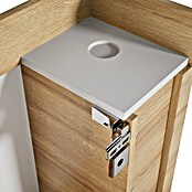 Camargue Faro Mini Waschtischunterschrank (29 x 55 x 55 cm, Bewegungsmelder mit LED-Beleuchtung, Berg Eiche)