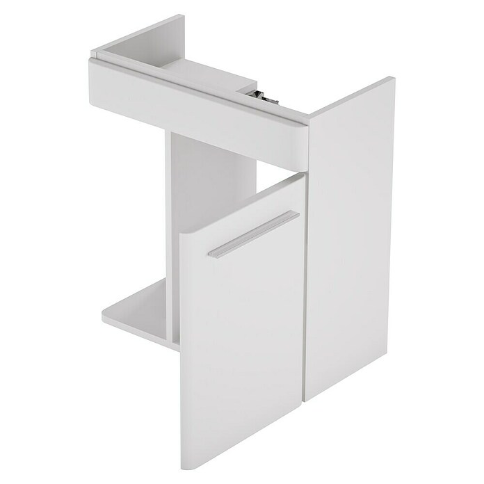 Camargue Faro Mini Waschtischunterschrank (29 x 55 x 55 cm, Bewegungsmelder mit LED-Beleuchtung, Weiß)