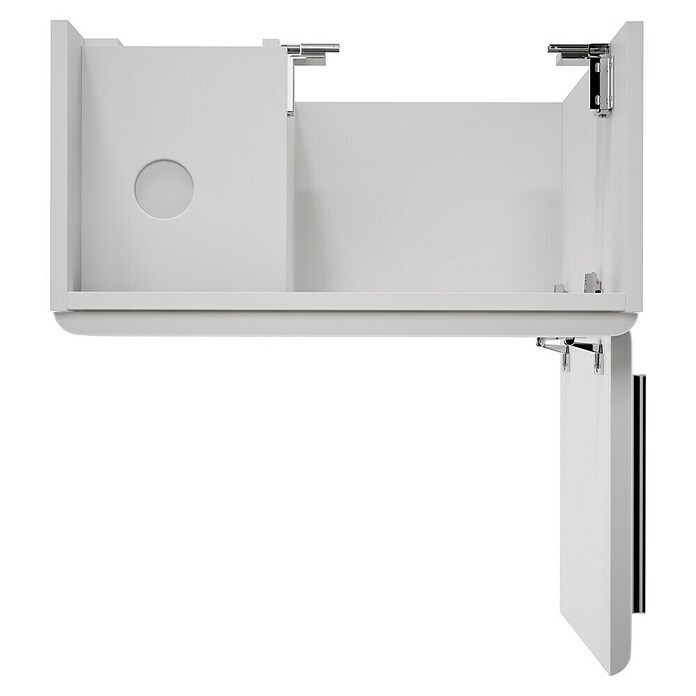 Camargue Faro Mini Waschtischunterschrank (29 x 55 x 55 cm, Bewegungsmelder mit LED-Beleuchtung, Weiß)
