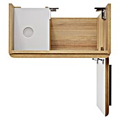 Camargue Faro Mini Waschtischunterschrank (29 x 55 x 55 cm, Bewegungsmelder mit LED-Beleuchtung, Berg Eiche)