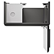 Camargue Faro Mini Waschtischunterschrank (29 x 55 x 55 cm, Bewegungsmelder mit LED-Beleuchtung, Grafit)