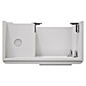 Camargue Faro Mini Waschtischunterschrank (29 x 55 x 55 cm, Bewegungsmelder mit LED-Beleuchtung, Weiß)
