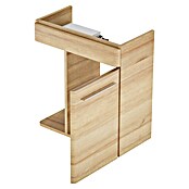 Camargue Faro Mini Waschtischunterschrank (29 x 55 x 55 cm, Bewegungsmelder mit LED-Beleuchtung, Berg Eiche)