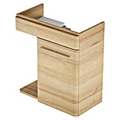 Camargue Faro Mini Waschtischunterschrank (29 x 55 x 55 cm, Bewegungsmelder mit LED-Beleuchtung, Berg Eiche)