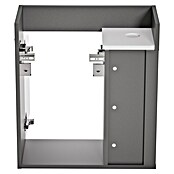 Camargue Faro Mini Waschtischunterschrank (29 x 55 x 55 cm, Bewegungsmelder mit LED-Beleuchtung, Grafit)