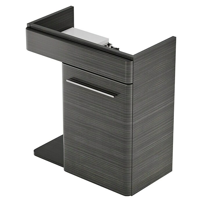 Camargue Faro Mini Waschtischunterschrank (29 x 55 x 55 cm, Bewegungsmelder mit LED-Beleuchtung, Darkoak)