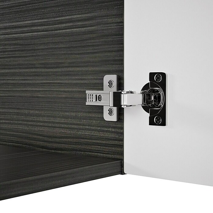 Camargue Faro Mini Waschtischunterschrank (29 x 55 x 55 cm, Bewegungsmelder mit LED-Beleuchtung, Darkoak)