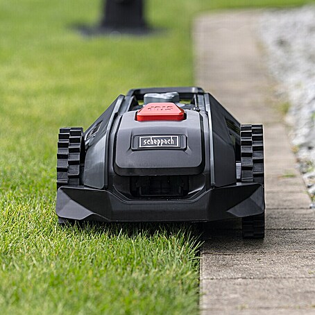 Scheppach Mähroboter RRMA300 (Max. Flächenempfehlung: 300 m², Schnittbreite: 160 mm, Begrenzungskabel)