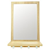 Espejo de pared Perchero Kitty (30 x 48 cm, Natural) | BAUHAUS