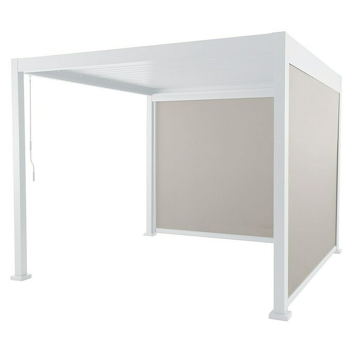 Sunfun Milos Pérgola estándar con laterales (L x An x Al: 294 x 386 x 235 cm, Aluminio, Blanco) | BAUHAUS