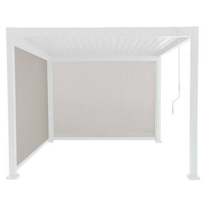 Sunfun Milos Pérgola estándar con laterales (L x An x Al: 294 x 386 x 235 cm, Aluminio, Blanco) | BAUHAUS