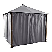 Sunfun Techo de repuesto + cortinas laterales Mauricio (An x Pr: 299 x 299 cm, Gris) | BAUHAUS
