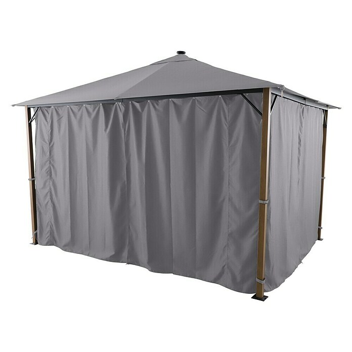 Sunfun Techo de repuesto + cortinas laterales Mauricio (An x Pr: 299 x 399 cm, Gris) | BAUHAUS
