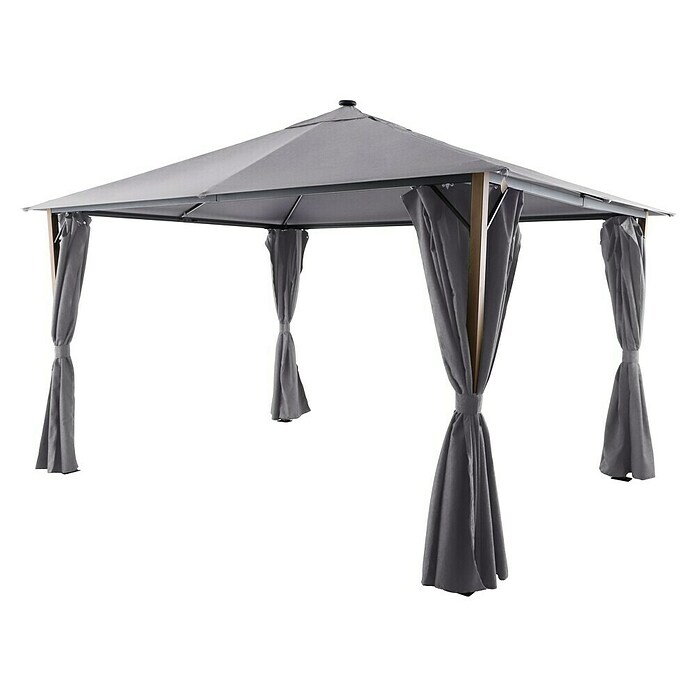 Sunfun Techo de repuesto + cortinas laterales Mauricio (An x Pr: 299 x 399 cm, Gris) | BAUHAUS