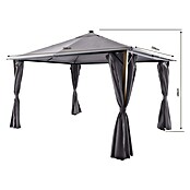 Sunfun Techo de repuesto + cortinas laterales Mauricio (An x Pr: 299 x 399 cm, Gris) | BAUHAUS