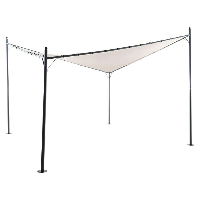 Sunfun Pérgola estándar Nassau (An x Pr: 400 x 400 cm, Color del techo: Taupe, Material del armazón: Acero) | BAUHAUS