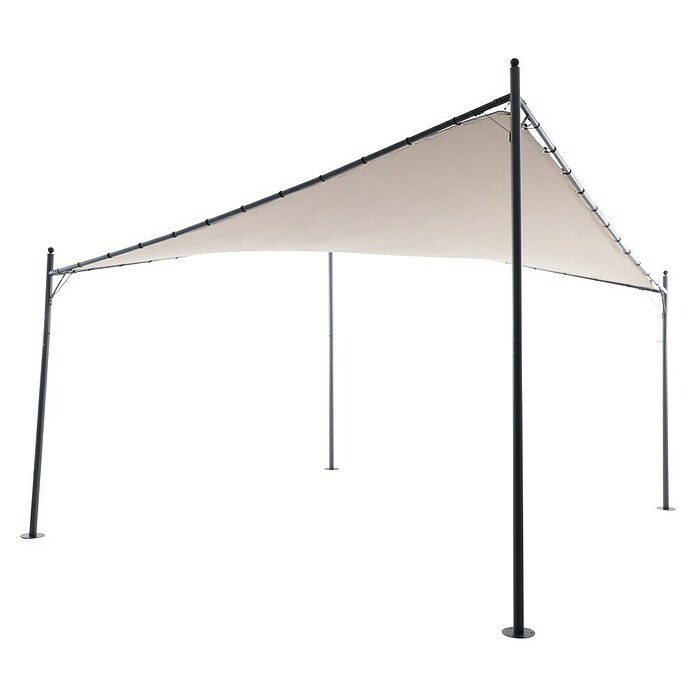 Sunfun Pérgola estándar Nassau (An x Pr: 400 x 400 cm, Color del techo: Taupe, Material del armazón: Acero) | BAUHAUS