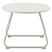 Sunfun Sarah Mesa auxiliar de jardín redonda (Ø x Al: 48 x 37,5 cm, Acero, Light greige) | BAUHAUS