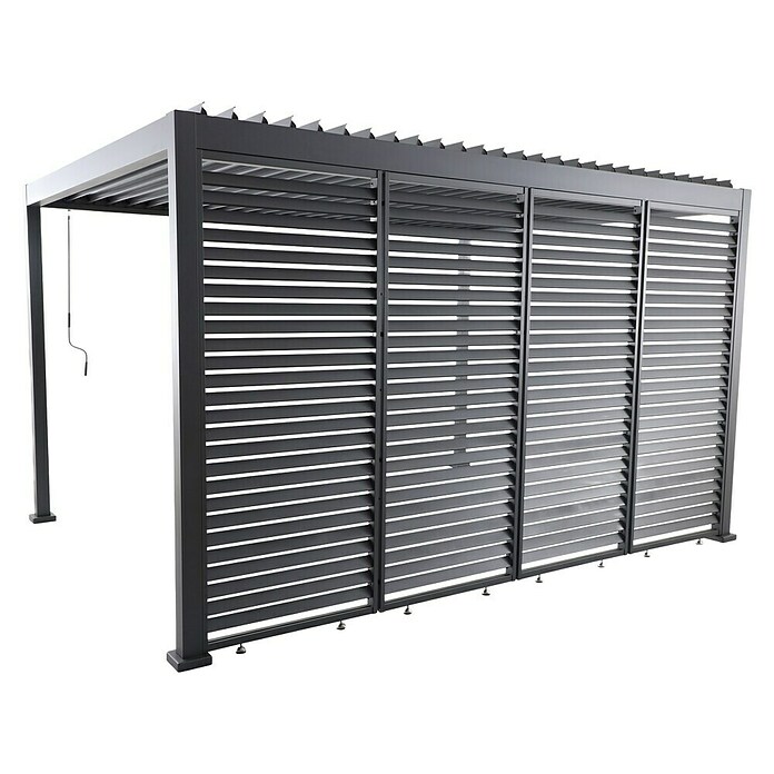 Sunfun Milos Bočna stena za paviljon  (Š x V: 92 x 221,5 cm, Antracit) | 8298 - Gartenzelte/Pavillons | ICFA - Sonnenschutz | ICF - Sonnenschutz | IC - Freizeit im Garten | I - Stadtgarten | BAUHAUS