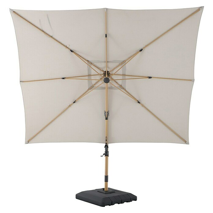 Sunfun Parasol de jardín Capri (Crudo, Dimensiones de la protección (L x An): 300 x 350 cm) | BAUHAUS